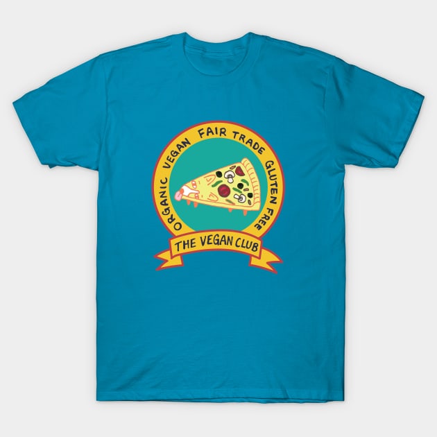 The Vegan Club: corgi pizza T-Shirt by juliawudesign